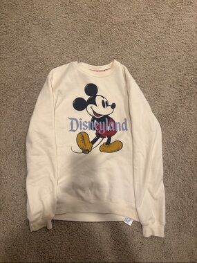 Disney Cream Mickey Mouse Disneyland Pullover